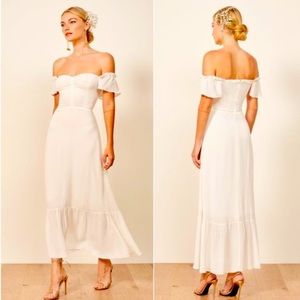 Reformation “Butterfly” Gown in White 0 NWOT